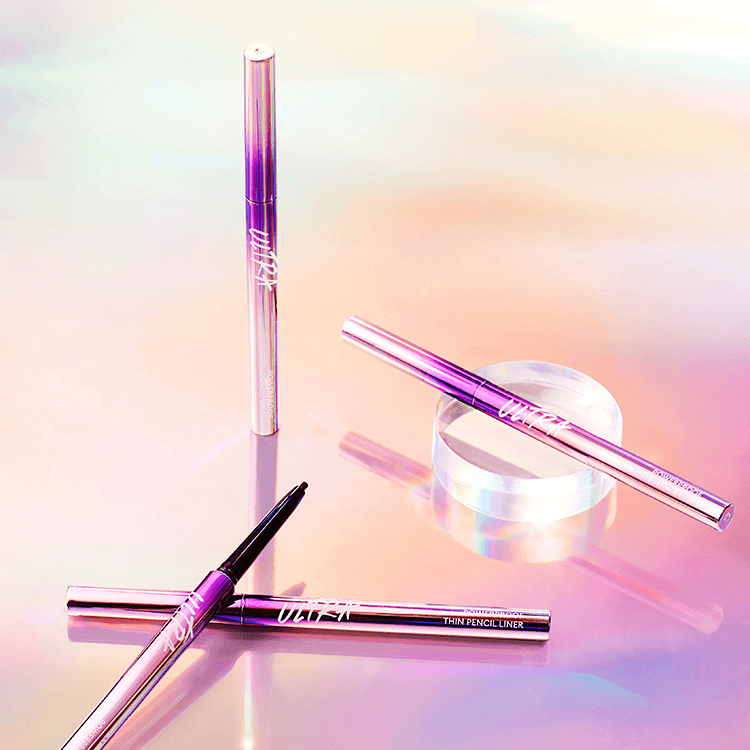 MISSHA Ultra Powerproof Thin Pen Liner in elegant packaging on pastel background.