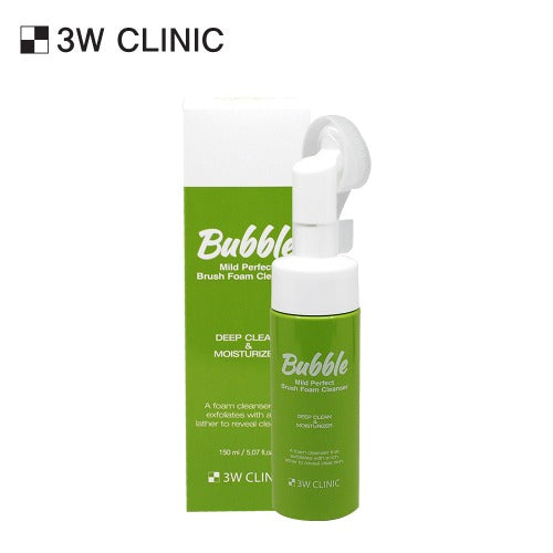 3W CLINIC Mild Perfect Bubble Brush Foam Cleanser 150ml | Kool Seoul