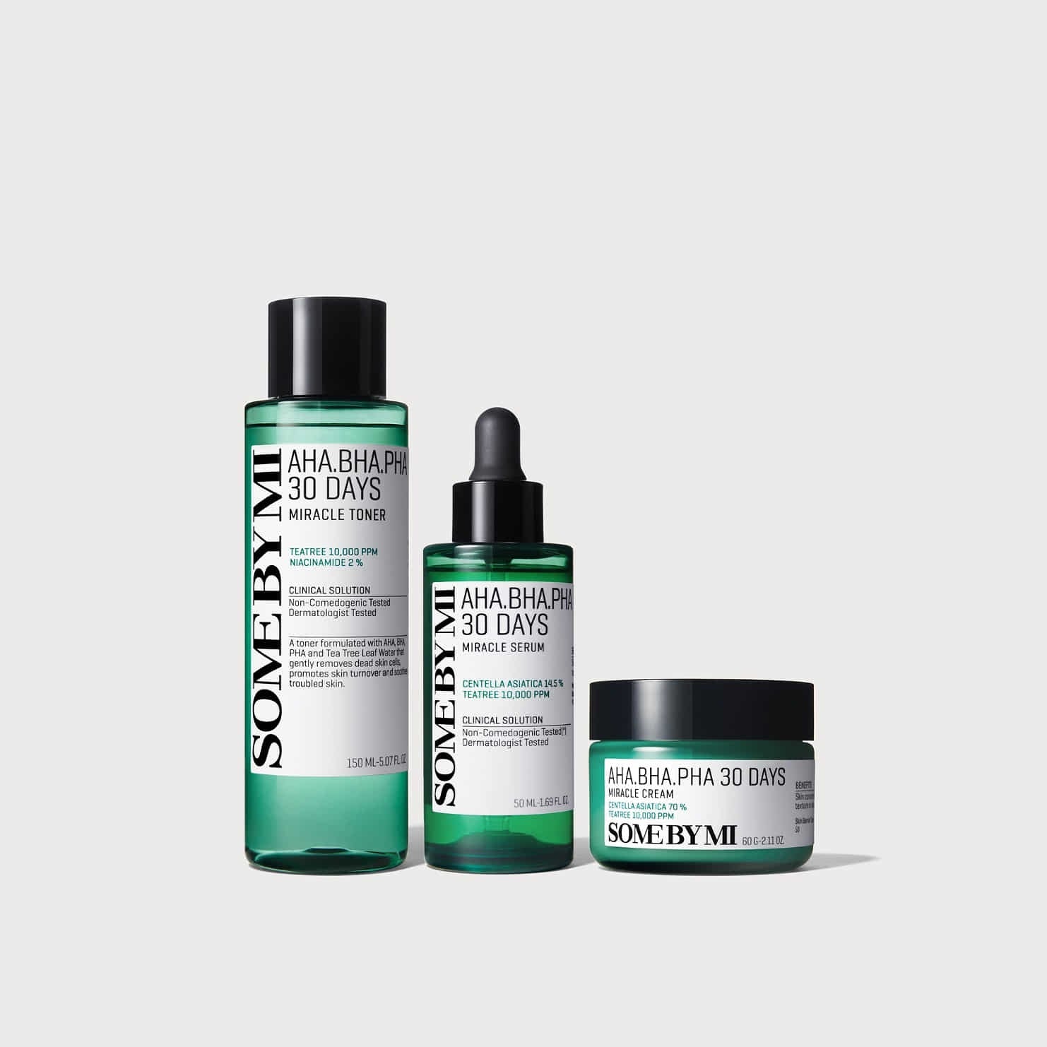 SOME BY MI Miracle Basic Set (Toner+Serum+Cream) | Kool Seoul