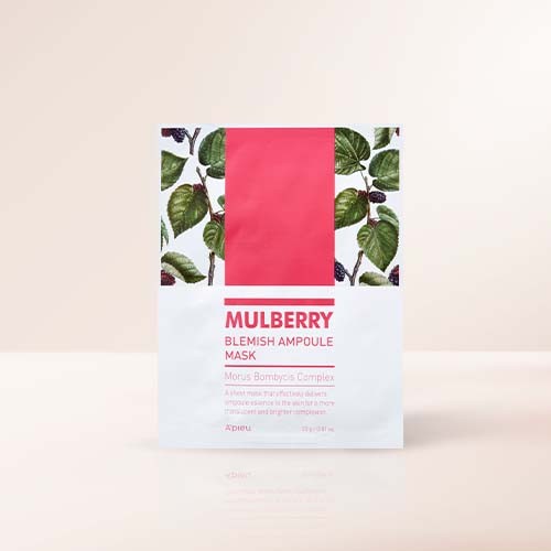 A'PIEU Mulberry Blemish Ampoule Mask | Kool Seoul