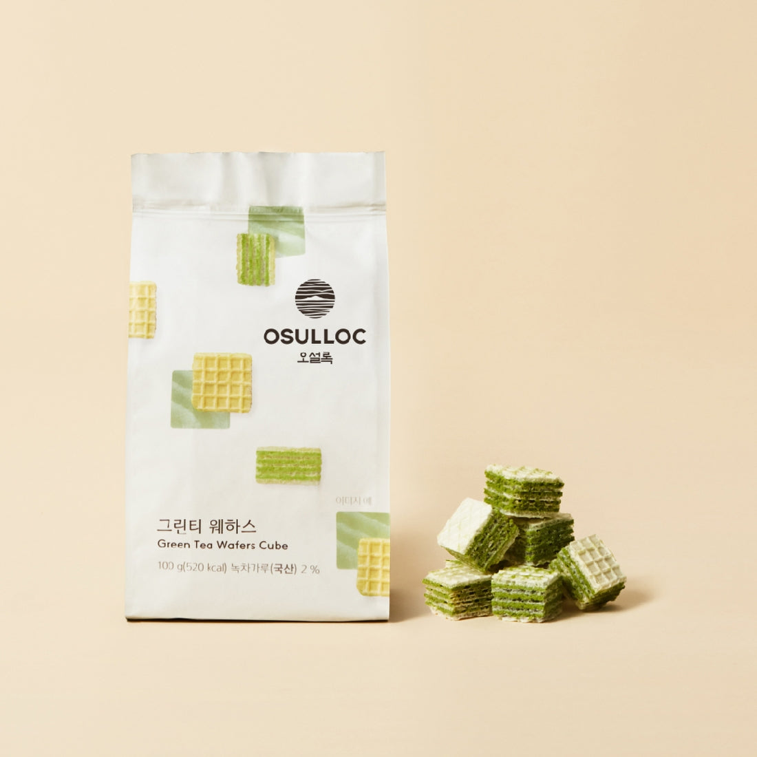 OSULLOC Green Tea Wafers 100g