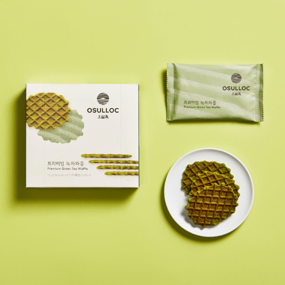 OSULLOC Premium Green Tea Waffle 72g