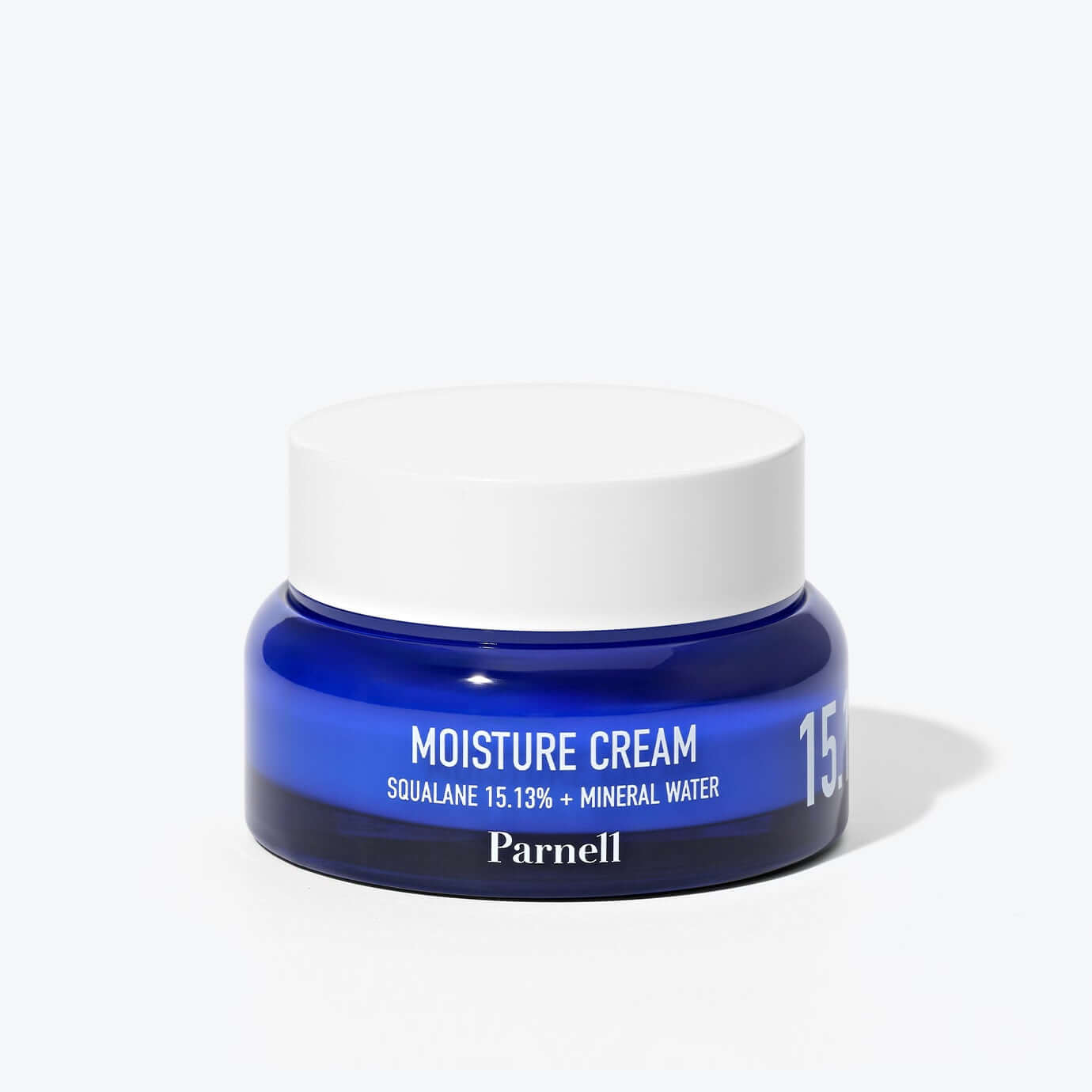 PARNELL Squalane 15.13 Mineral Water Moisture Cream 50ml jar on white background