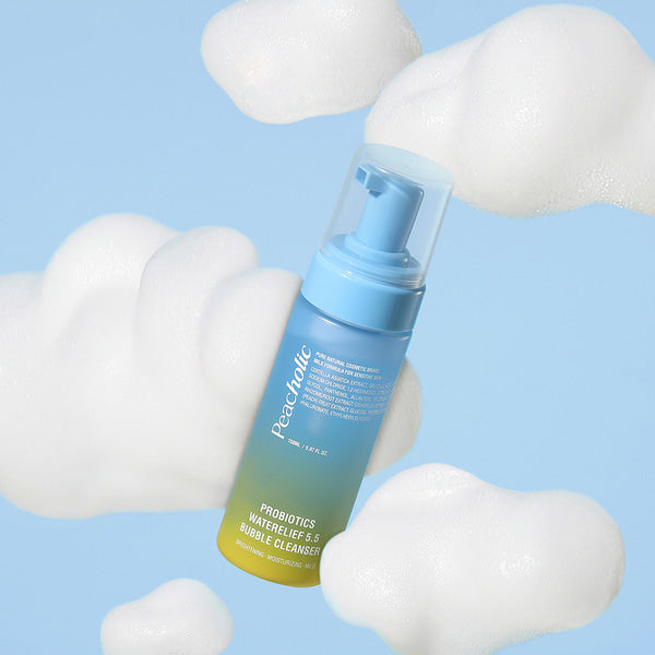 PEACHOLIC Probiotics Waterelief 5.5 Bubble Cleanser 150ml | Kool Seoul