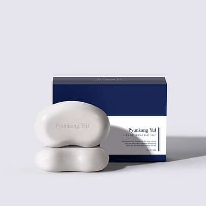 PYUNKANG YUL Ato High Moisture Baby Soap 80g (2 pieces) displayed with packaging.