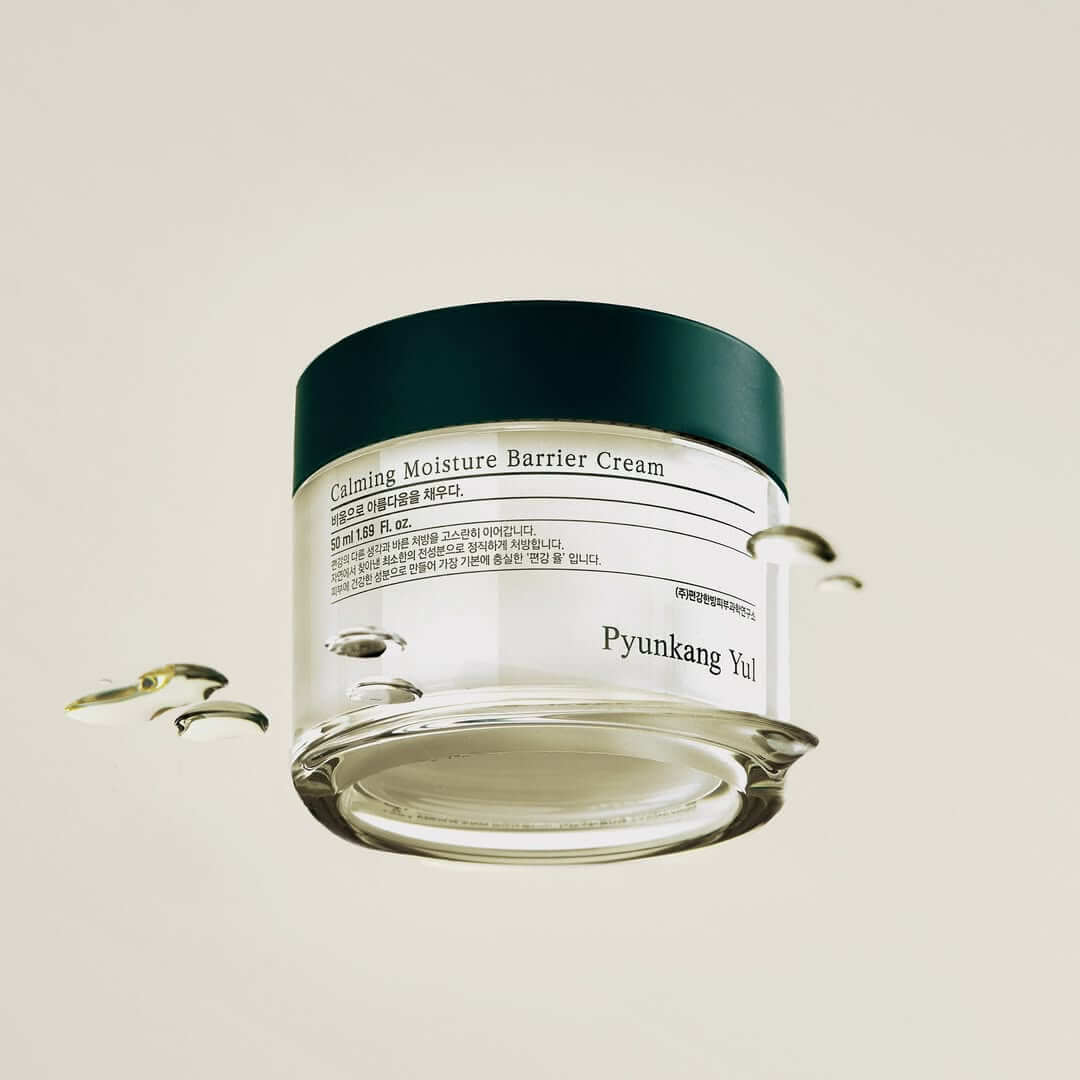 PYUNKANG YUL Calming Moisture Nourishing Cream 50ml jar on a neutral background.