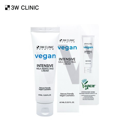 3W CLINIC Premium Vegan Intensive Mela Perfecting Cream 60ml | Kool Seoul