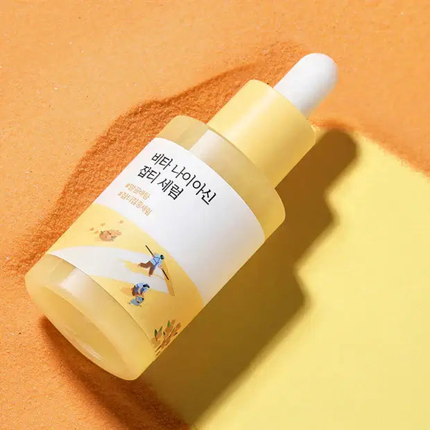 ROUND LAB Vita Niacin Spot Serum 30ml on a sunny background