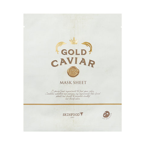 SKINFOOD Gold Caviar EX Mask Sheet for revitalizing skin care