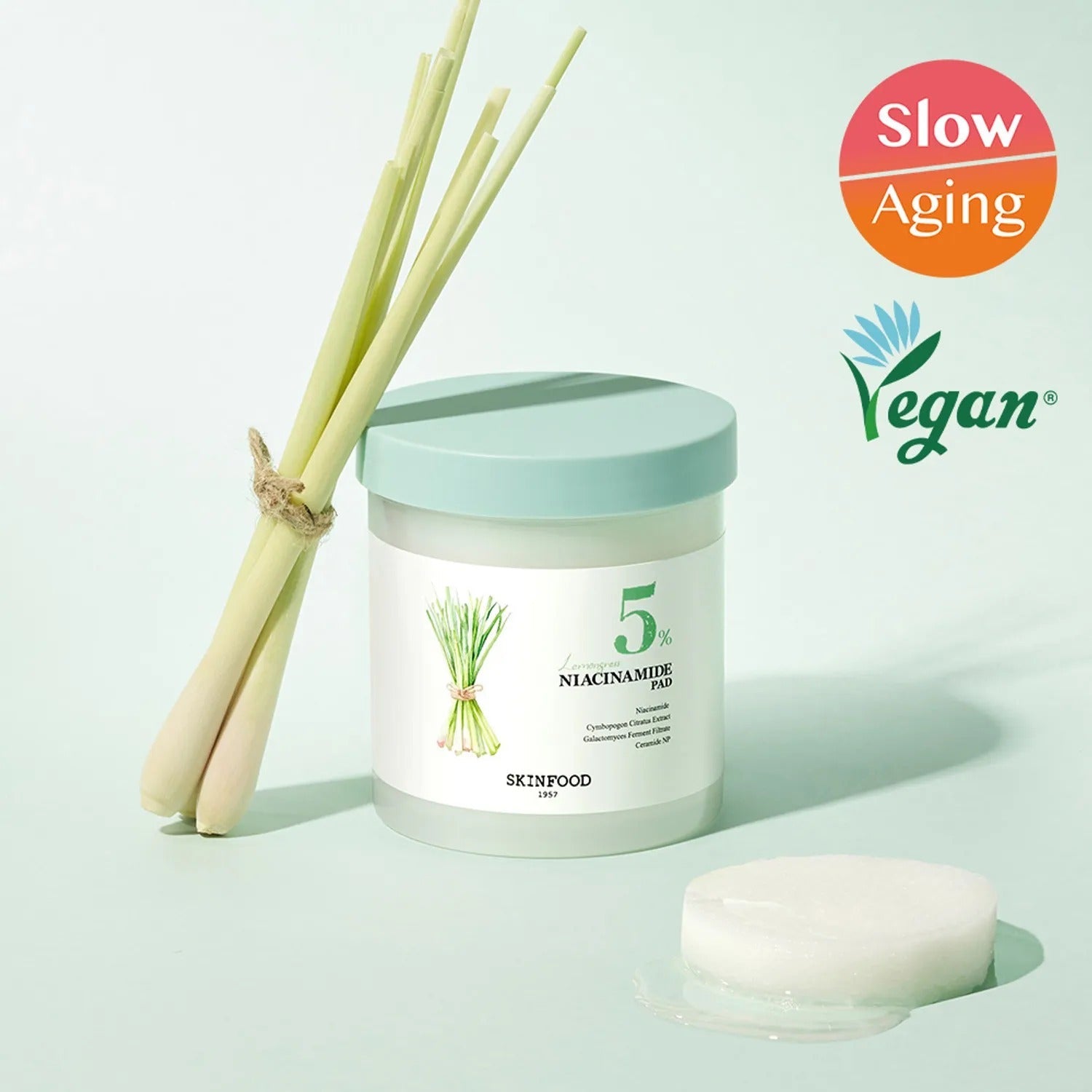 SKINFOOD Lemongrass Niacinamide 5 60 Pads