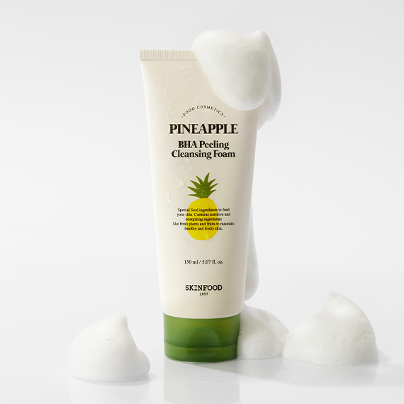 SKINFOOD Pineapple BHA Peeling Cleansing Foam 150ml | Kool Seoul