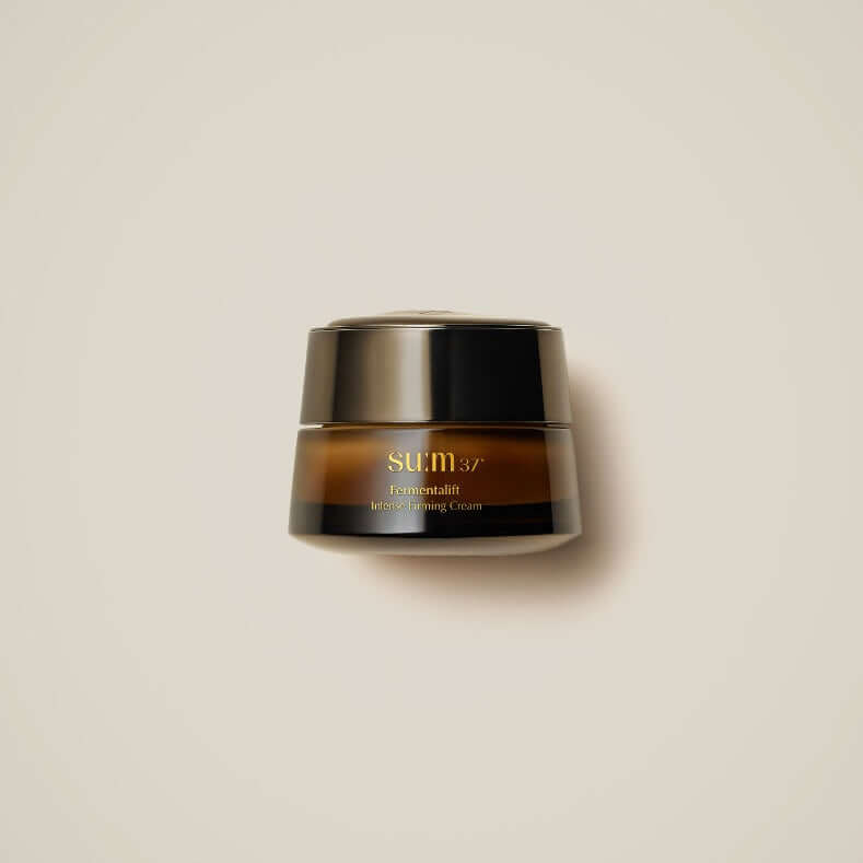 Image of SU:M37 Fermentalift Intense Firming Cream 50ml jar, a premium skincare product for firming and lifting.