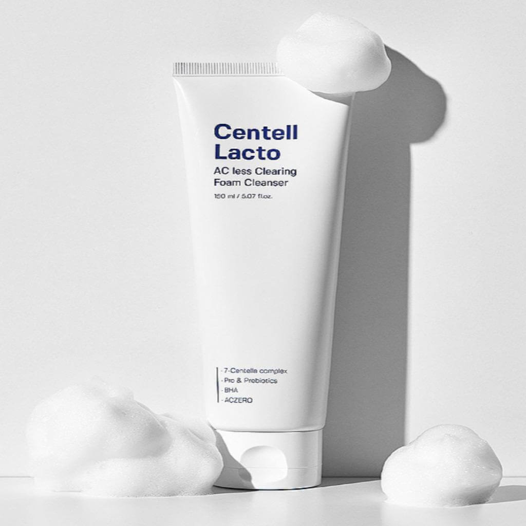 SUNGBOON EDITOR Centellacto Acris Clearing Foam Cleanser 150ml product image with foam bubbles