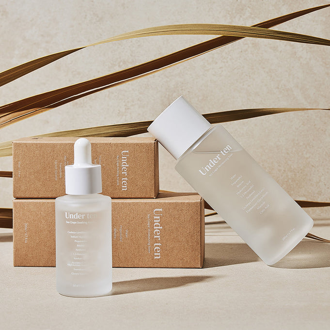 UNDER TEN Sea Grape Basic Care Set (Toner+Ampoule) | Kool Seoul