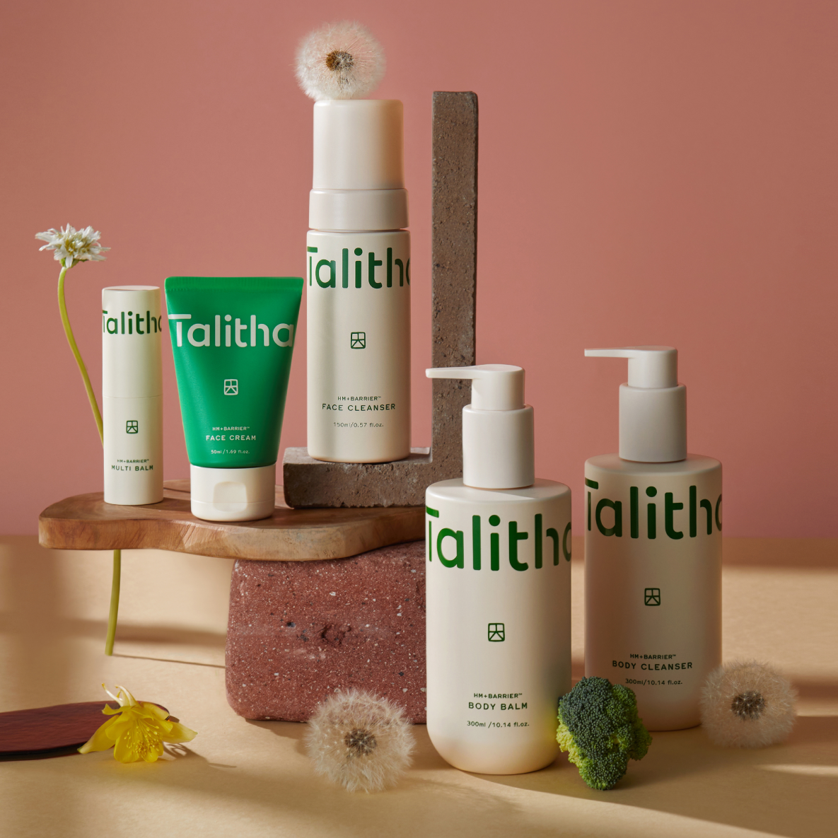 TALITHA KOUM HM+ Barrier Full Set (Face Cream, Multi Balm, Face Cleanser, Body Balm & Body Cleanser) | Kool Seoul