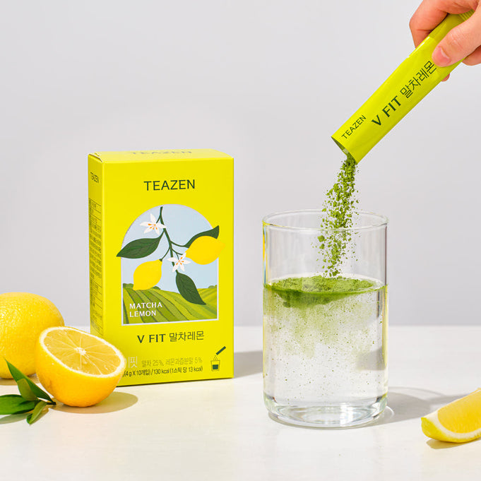 TEAZEN V-Fit Matcha Lemon 10 Sticks