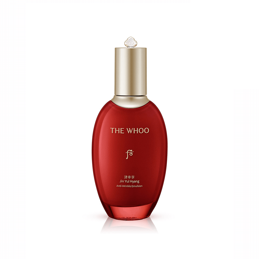 THE WHOO Jin Yul Hyang Anti-Wrinkle Emulsion 110ml luxurious skincare product in red bottle