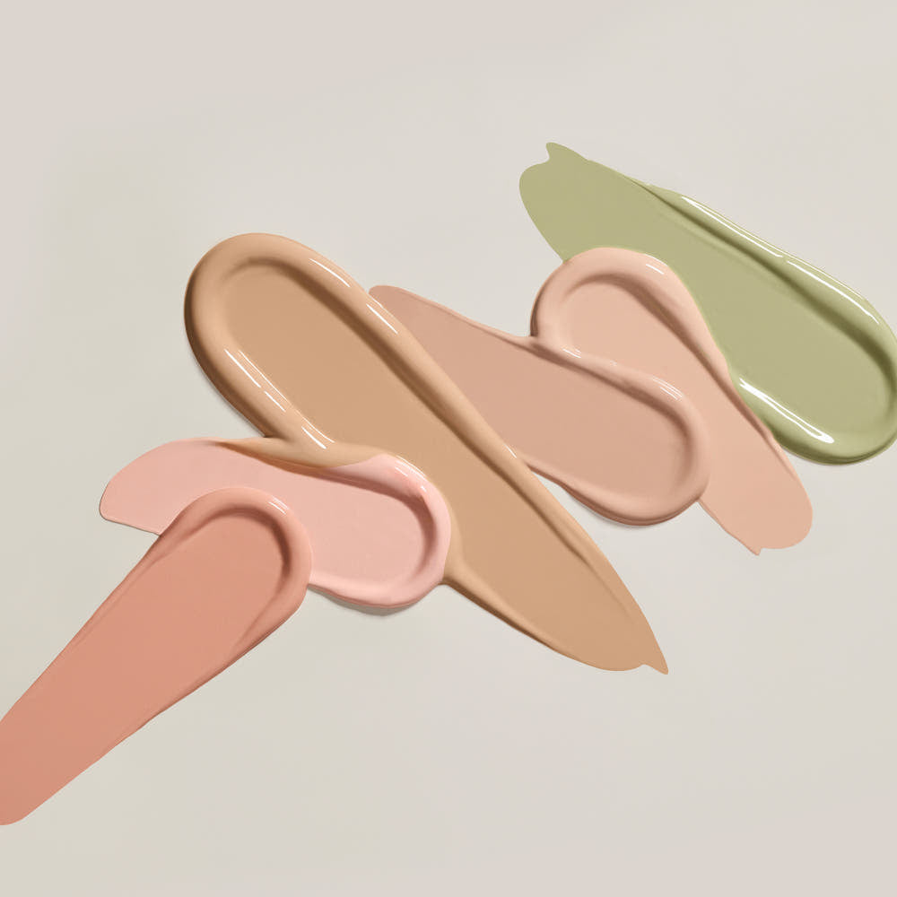 Color swatches of THE SAEM Cover Perfection Pen Concealer showcasing various shades.