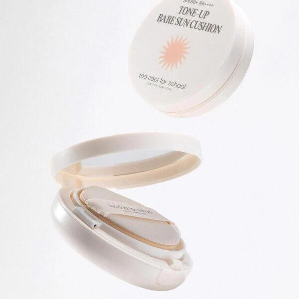 TOO COOL FOR SCHOOL Tone Up Bear Sun Cushion compact case open