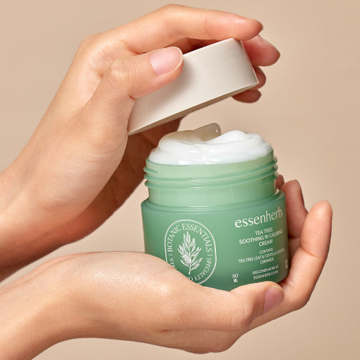 ESSENHERB Tea Tree Soothing In Calming Cream 80ml | Kool Seoul