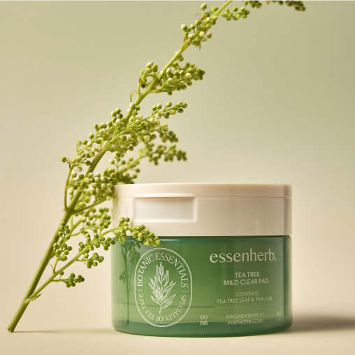ESSENHERB Tea Tree Mild Clear Pad 60p | Kool Seoul