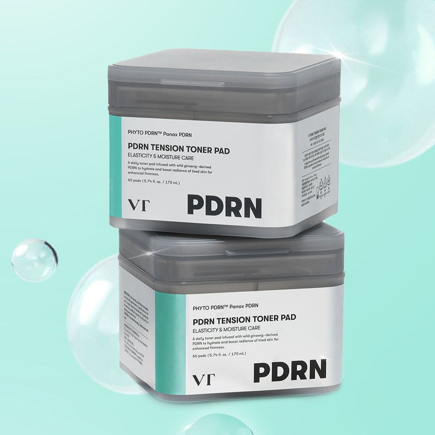 VT COSMETIC PDRN Tension Toner Pads 60 Sheets