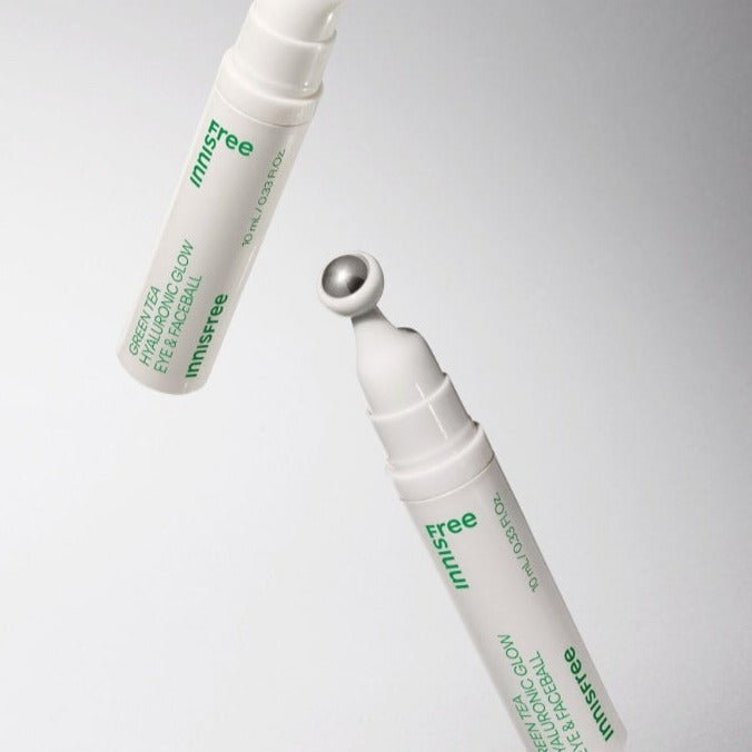 INNISFREE Green Tea Hyaluronic Glow Eye & Face Ball | Kool Seoul