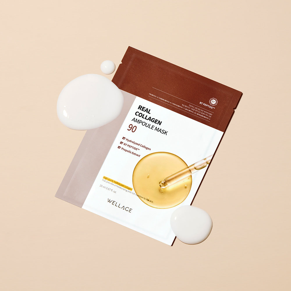 WELLAGE Real Collagen Ampoule Mask 10 Sheets