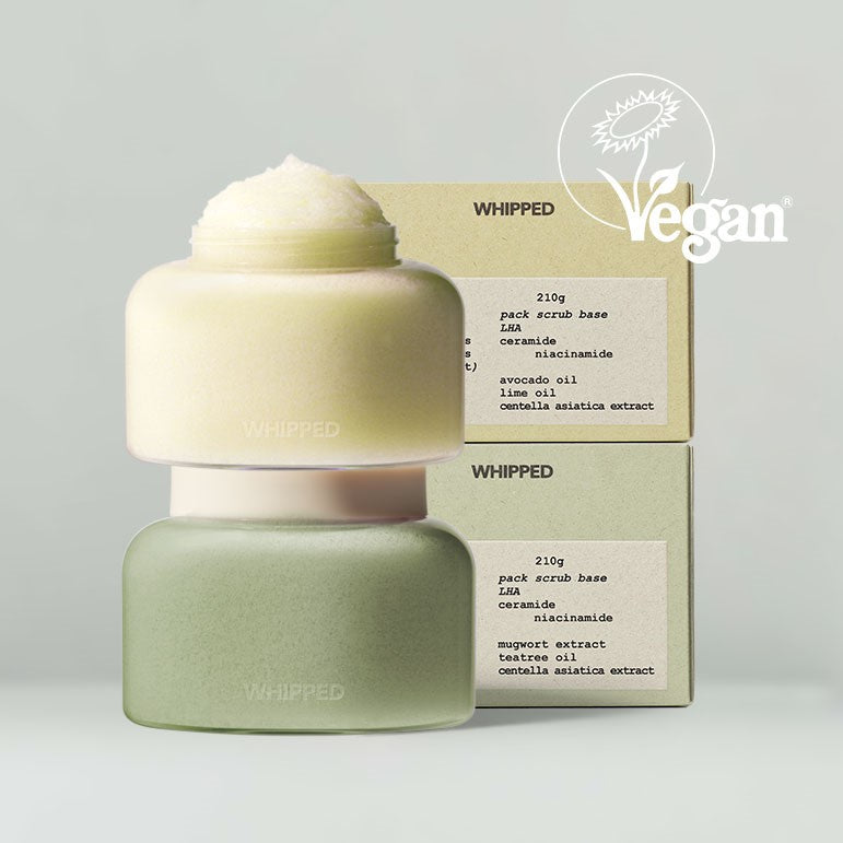 WHIPPED Vegan Pack Scrub 210g | Kool Seoul