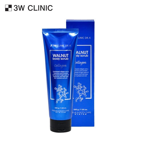 3W CLINIC Walnut Collagen Body Scrub 200g | Kool Seoul