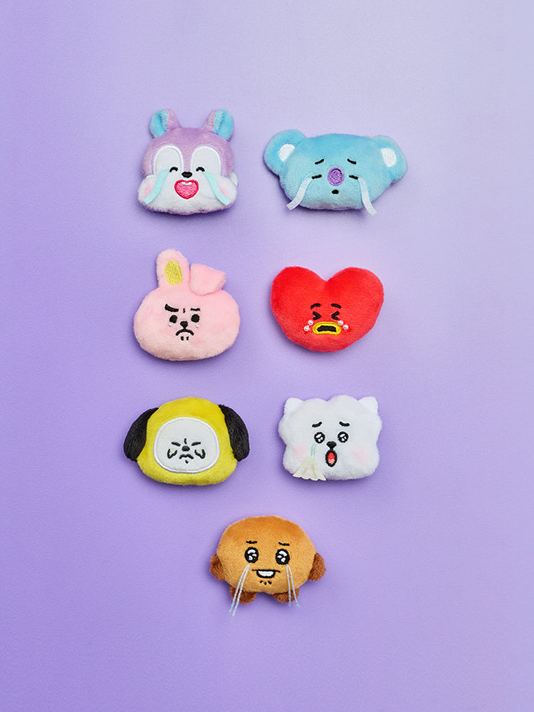 BT21 BOO-HOO FACE PLUSH BROOCH TODAY’S MOOD