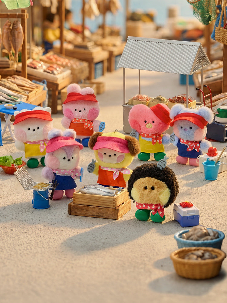 BT21 JAGALCHI MARKET PLUSH KEYRING BUSAN