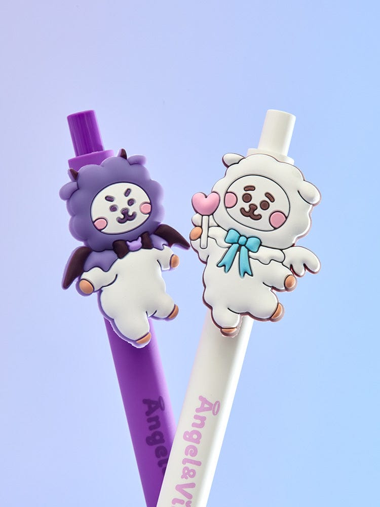 BT21 RJ ジェルペンセット(2本入り) エンジェル&ヴィラン