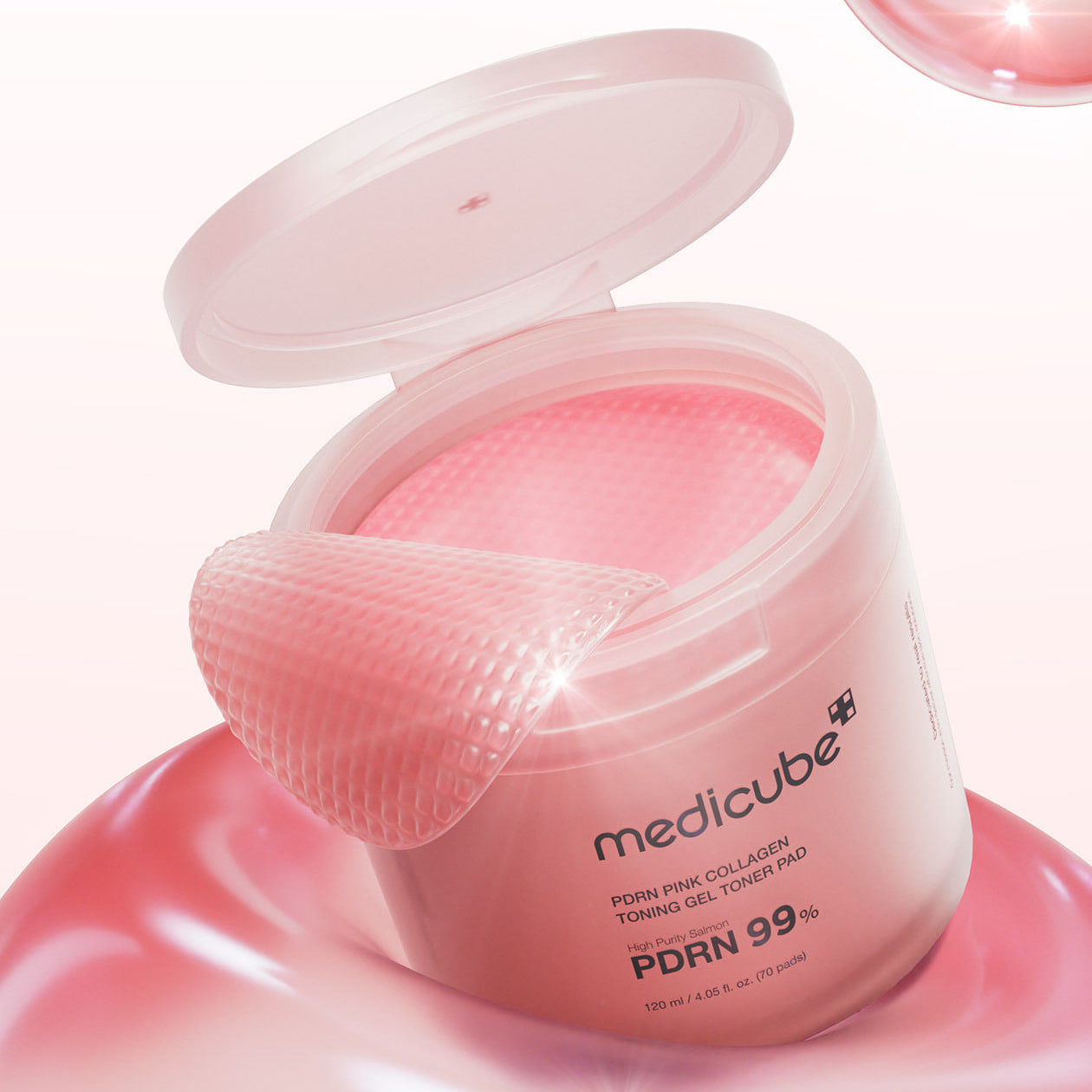 MEDICUBE PDRN Pink Collagen Toning Gel Toner Pad 70pads | Kool Seoul