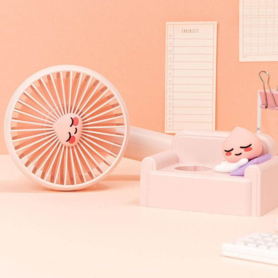 KAKAO FRIENDS Relaxing Handy Fan - Apeach | Kool Seoul