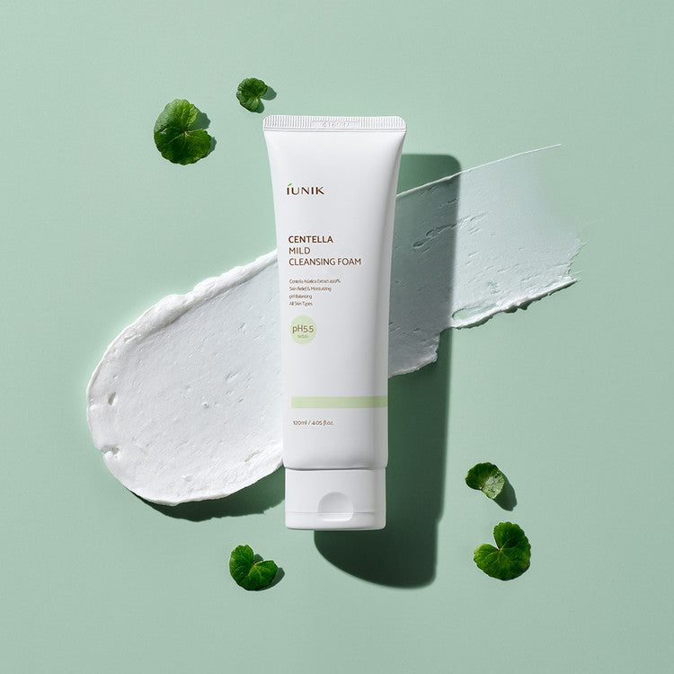iUNIK Centella Mild Cleansing Foam 120ml disponible sur Ma petite Coree, ton Eshop 100% K-beauty en direct de Seoul