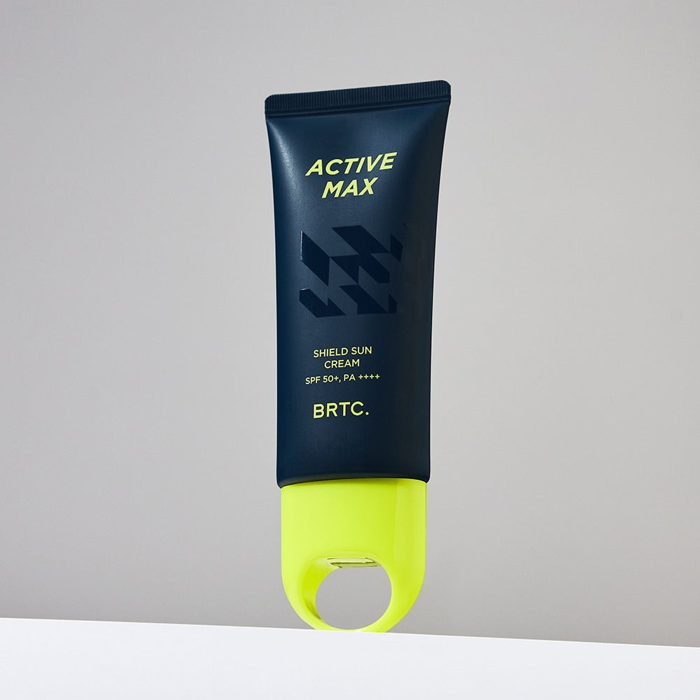 BRTC Homme Active Max Sheild Sunscreen 50ml - Gentleman Korea men’s SPF 50+ sunscreen tube product photo