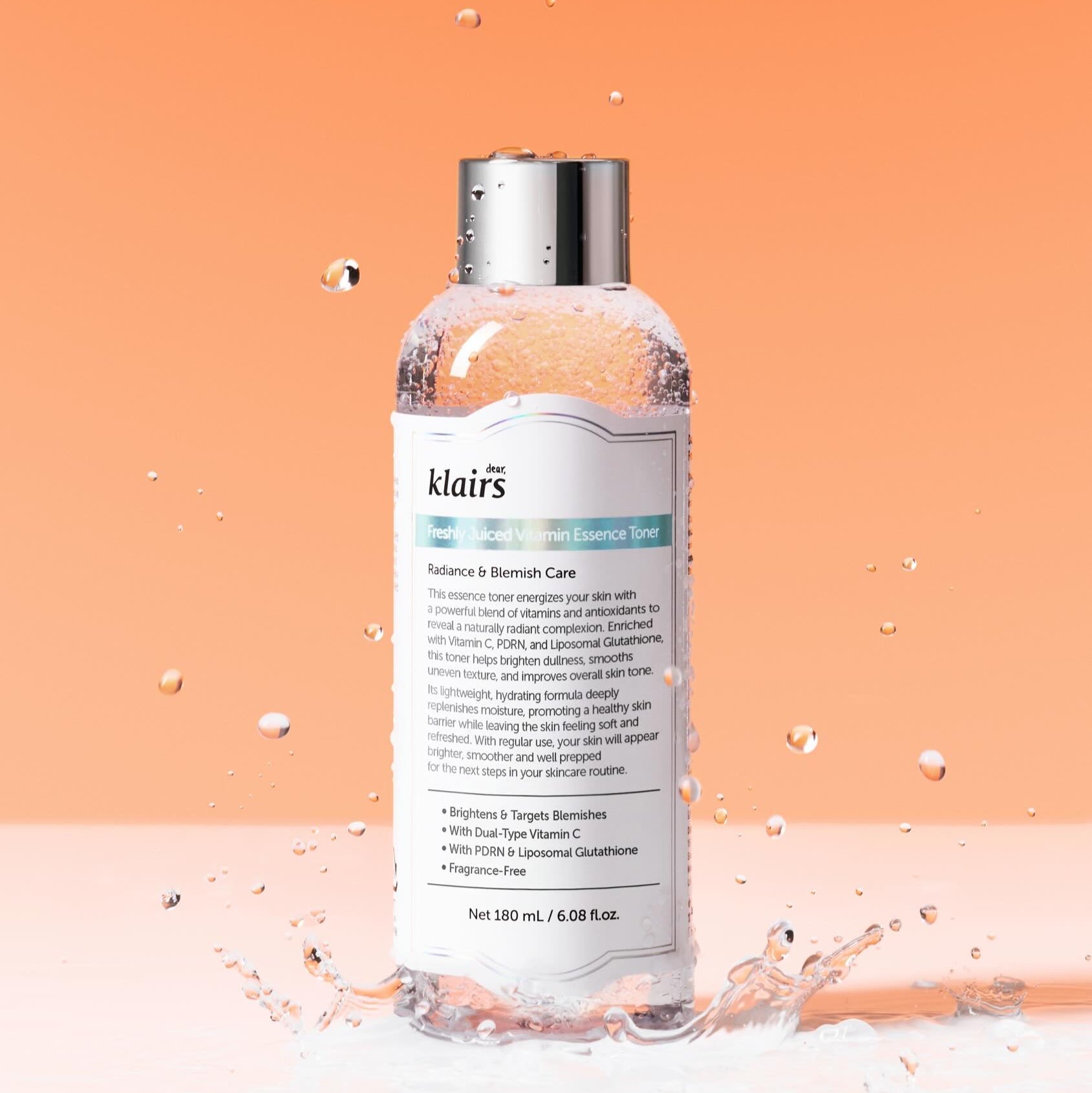 KLAIRS Freshly Juiced Vitamin Blemish Toner 180ml | Kool Seoul