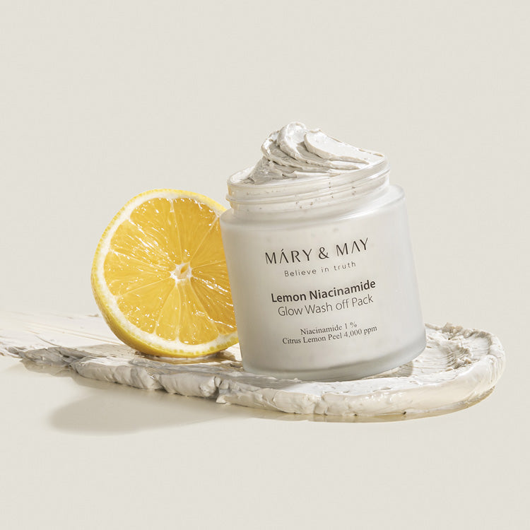 MARY & MAY Lemon Niacinamide Glow Wash off Pack 125g | Kool Seoul