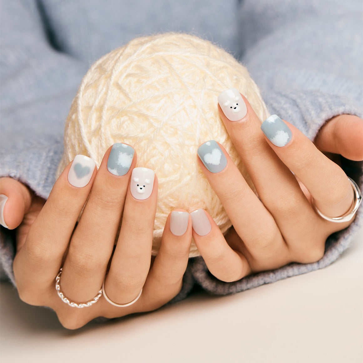 DASHING DIVA MAGIC PRESS Cloudy Bear - Short Square | Kool Seoul