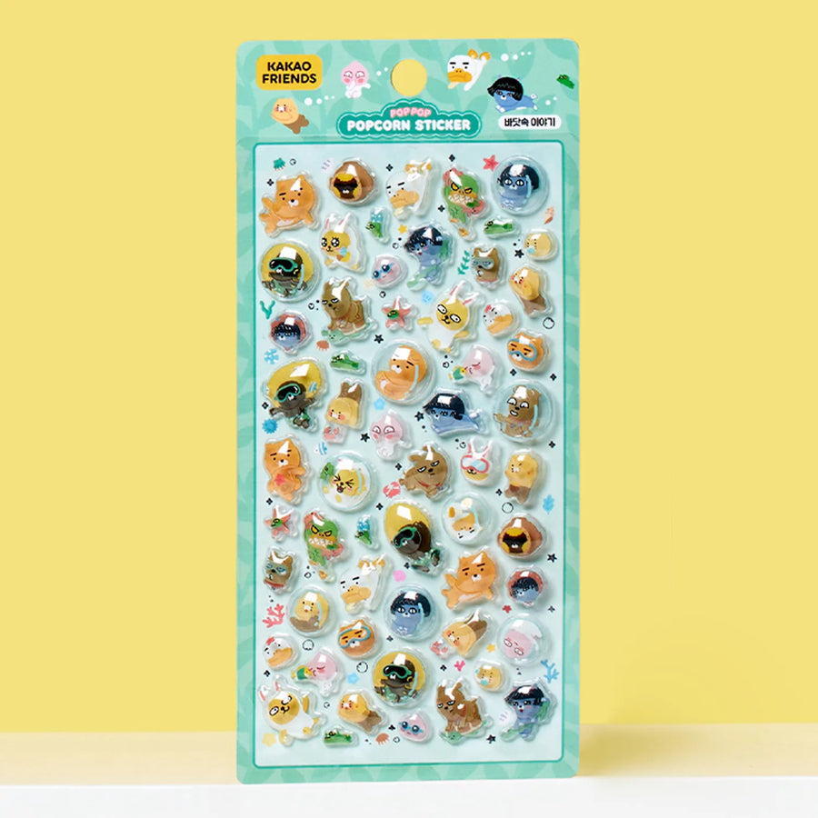 Stickers Popcorn Sea Story - Kakao Friends