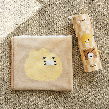 Kakao Friends - Frienday Blanket Beige Chunsik