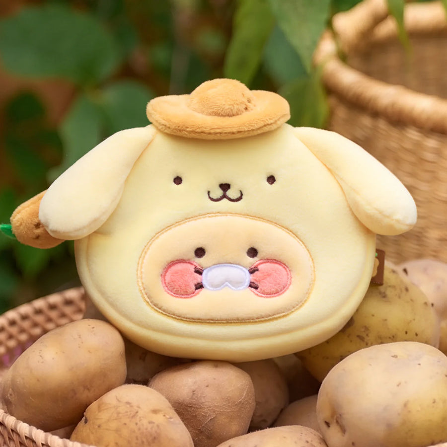 Face Plush Pouch Pompompurin X Friends Face Pouch - Kakao Friends