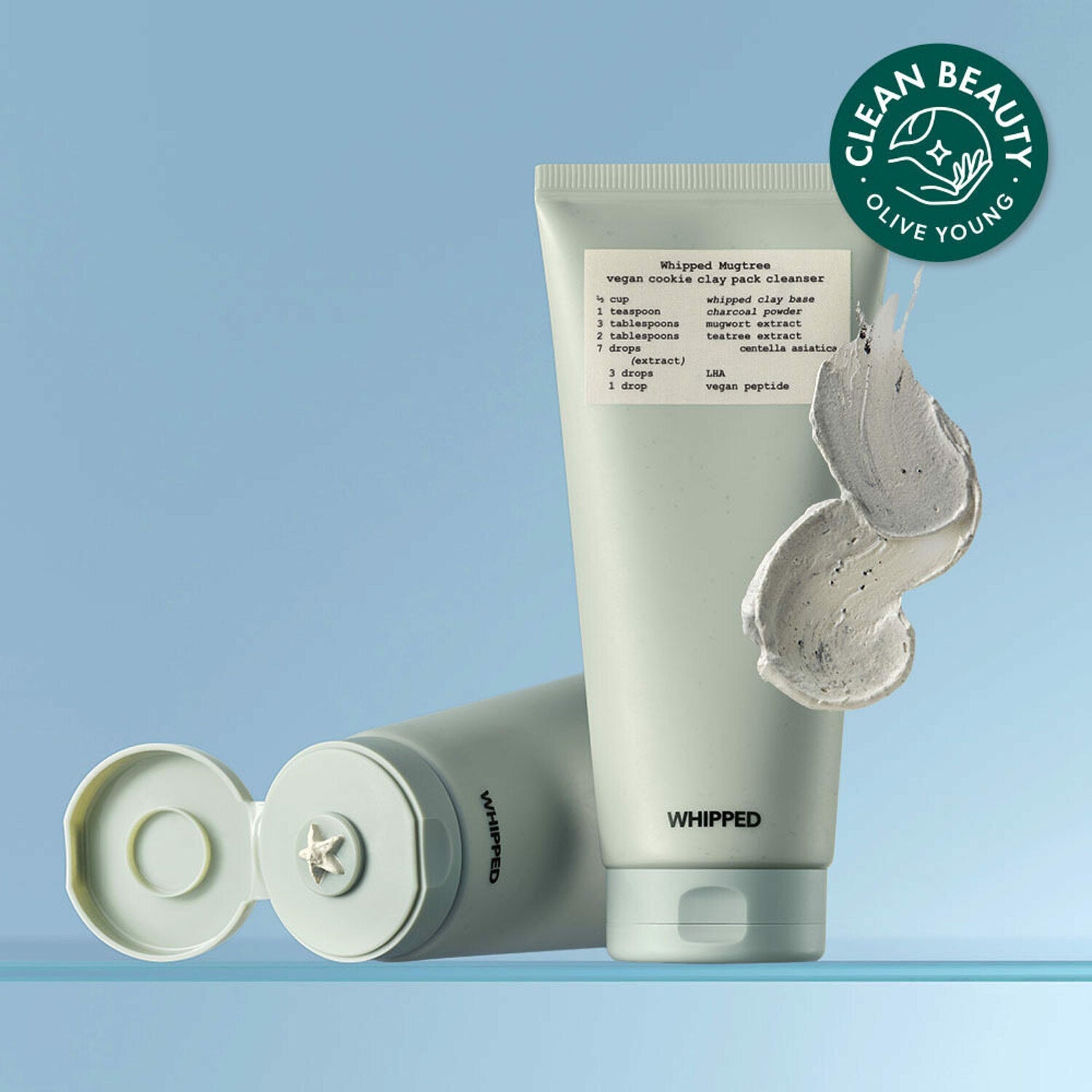 WHIPPED Mugtree Vegan Cookie Clay Pack Cleanser 180ml | Kool Seoul