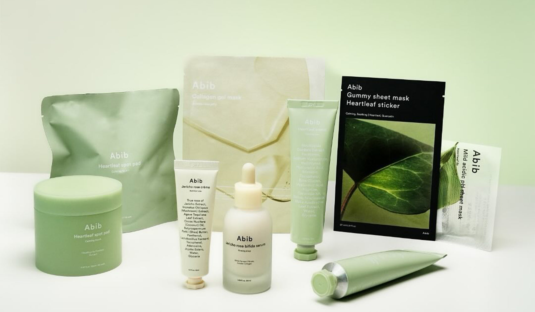 Elevate Your Skincare with ABIB: Natural Solutions for Healthy Skin! featuring ABIB products with natural ingredients on display.