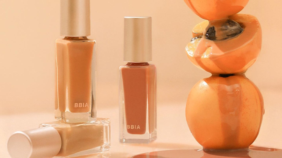 BBIA makeup products showcasing Community and Creativity: Engaging with BBIA's Makeup Revolution! amidst fruits.