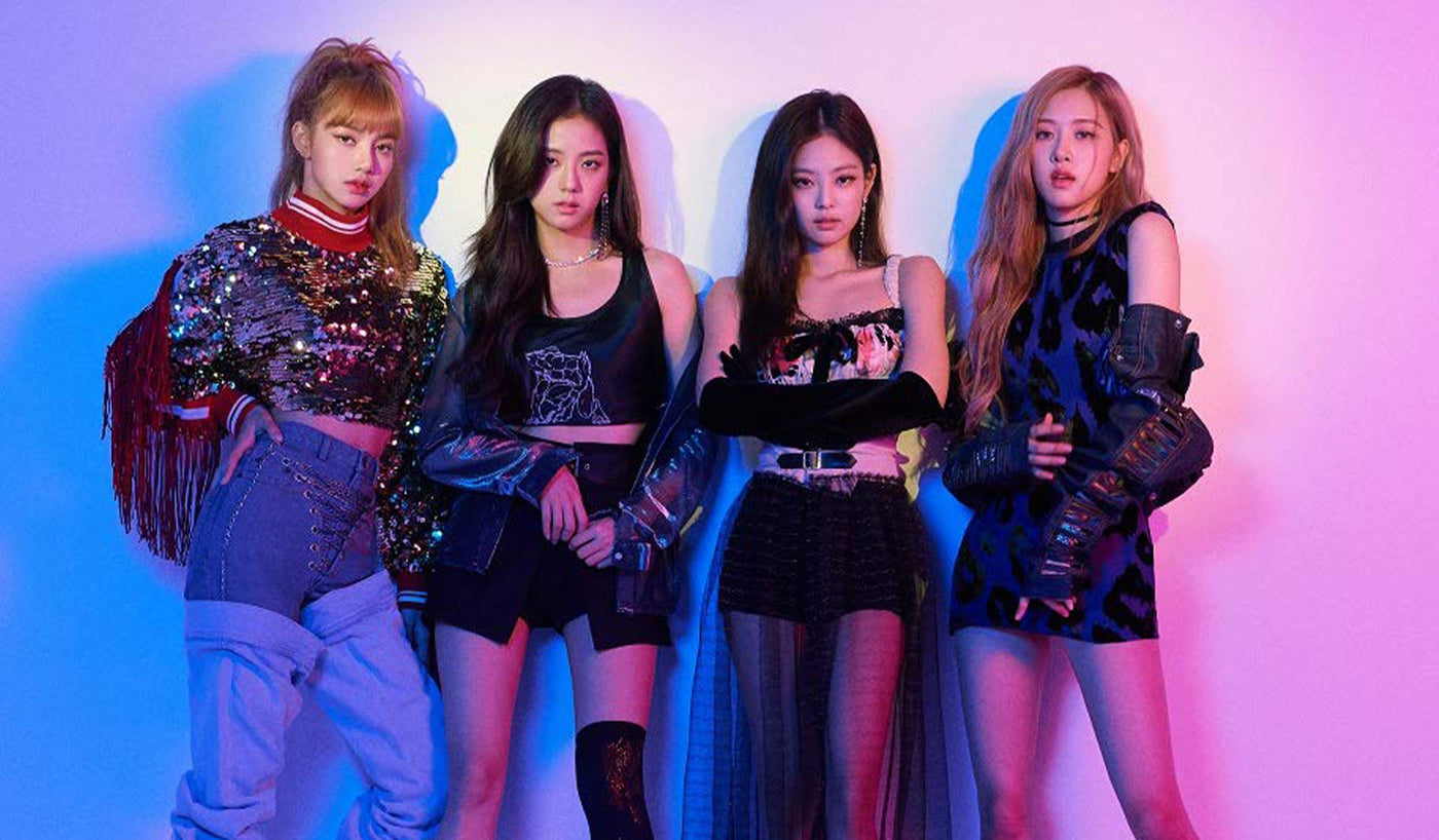BLACKPINK: The Phenomenal Rise of K-Pop's Most Iconic Quartet posing together.
