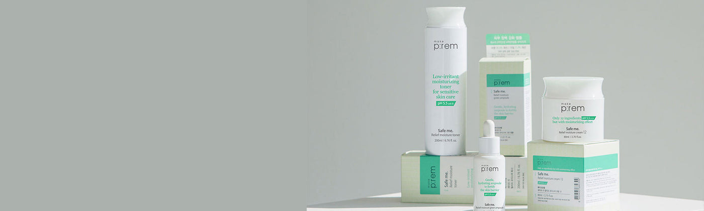Elevating Skincare Standards: Unveiling the Magic of MAKE PREM in Korean Beauty products displayed elegantly