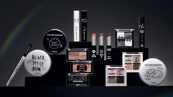 Exploring ROMAND The Artistry of Korean Beauty: collection of cosmetics showcasing innovative formulations and chic aesthetics.