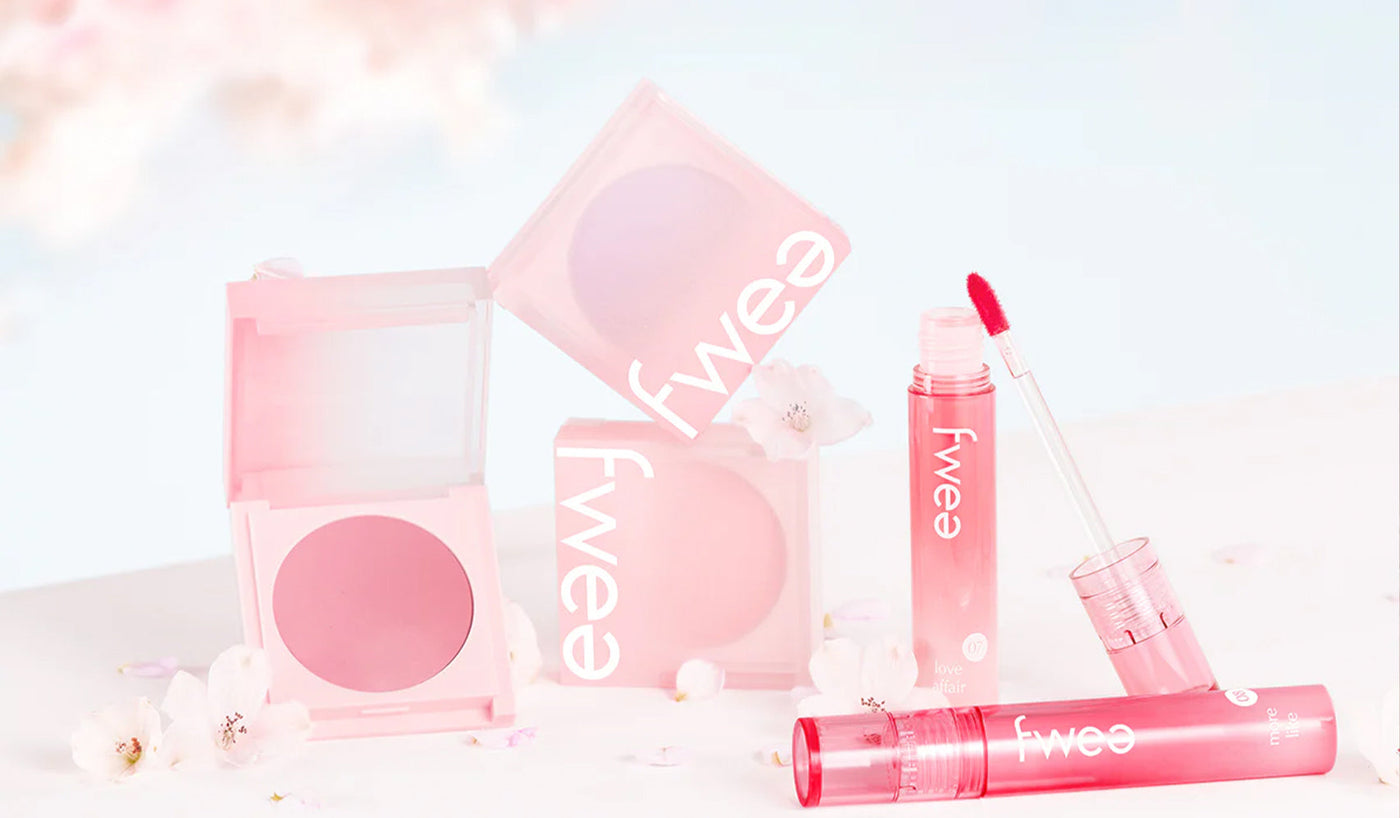 Discover FWEE: The Korean Cosmetic Brand Redefining Beauty with Innovation and Elegance, featuring elegant makeup products.